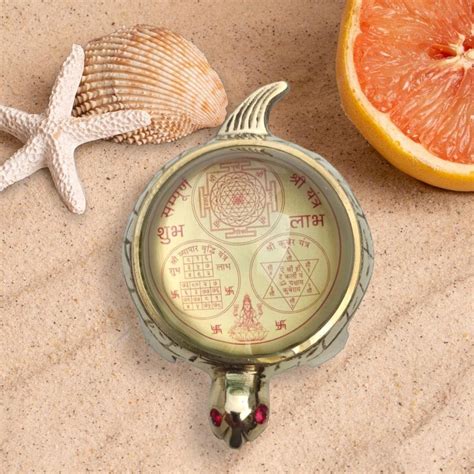 Buy Solino Brass Vastu Tortoise with Crystal Half Globe Sampurna Shree ...