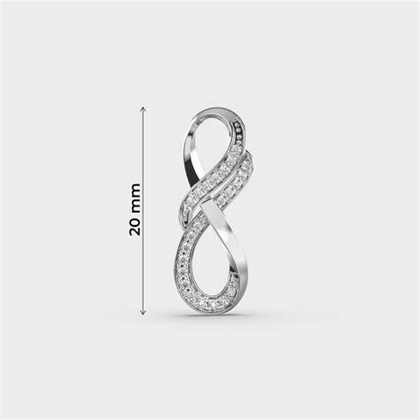 Elegant Infinity Loop Diamond Pendant