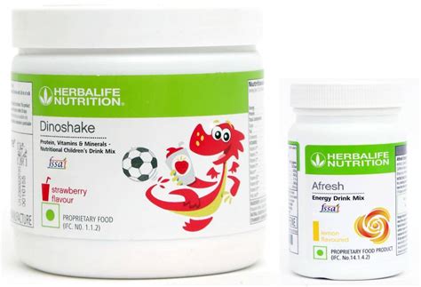 Herbalife Nutrition Dino Shake Strawberry Flavor With Afresh Energy ...