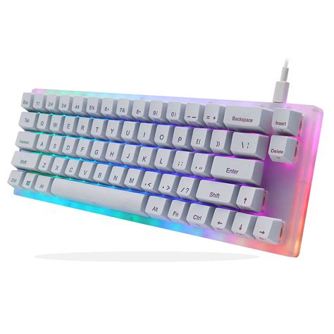 Buy Womier K66 60% Mechanical Keyboard, Hot Swappable Wired RGB Backlit ...