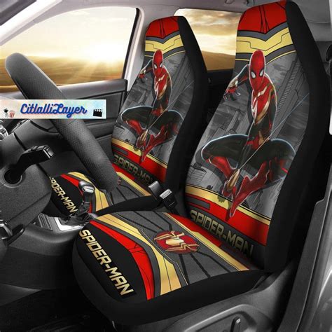 Spider-man Car Seat Covers Spider-man Car Decor Spider-man - Etsy
