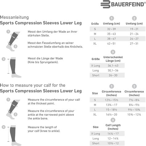 Buy Bauerfeind Sports Compression Lower Leg Calf Sleeves (1 Pair ...