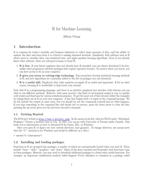 Image result for R Machine Learning PDF
