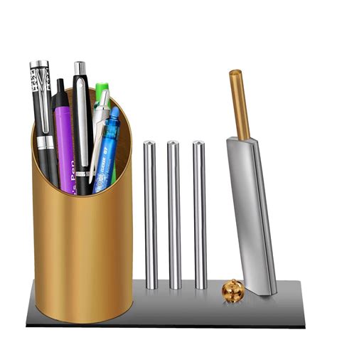 Gaba Time cricket desk organizer showpiece pen stand for home and ...