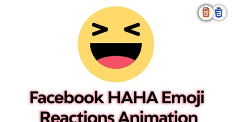 Facebook HAHA Emoji Reactions 😆😆 | Pure CSS | NoorHUB
