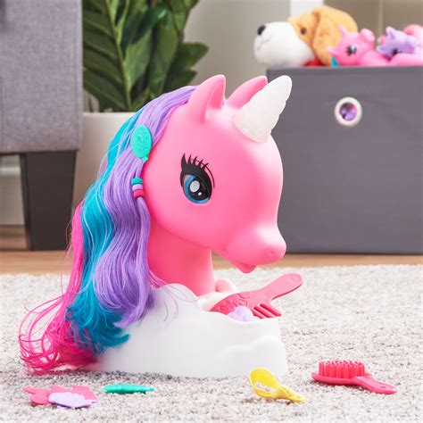 Buy Kid Connection Unicorn Styling Head Toy Play Set, Blue Eyes, Multi ...