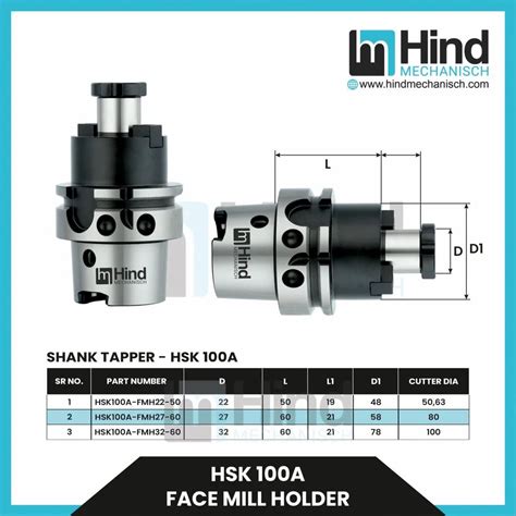 HSK FACEMILL HOLDER - Hsk100a Facemill Holder Manufacturer from Vadodara