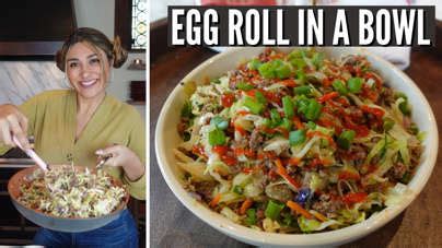Keto egg roll in a bowl! How to make a delicious keto egg roll in a ...