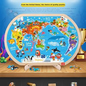 Jual Puzzle Dunia Mainan Kayu World Map - Kota Tangerang - Zain ...