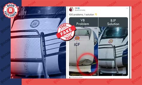 Picture Of Vande Bharat Express With Crash Guard Is Digitally Altered ...