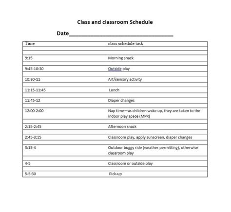 Image result for College Class Plan Program Layout