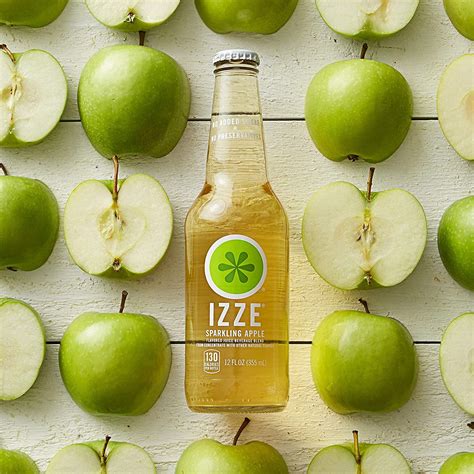 IZZE Apple Sparkling Juice 12 Fl Oz (Pack of 4) - Delicious and ...