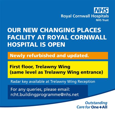 New changing places facility | Building Programme | Royal Cornwall ...