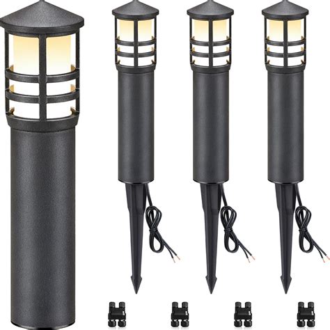 SUNVIE All-in-One LED Landscape Lighting Kit, 8-Pack Low Voltage ...