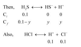The first ionization constant of H2­­S is 9.1 × 10–8. Calculate the ...