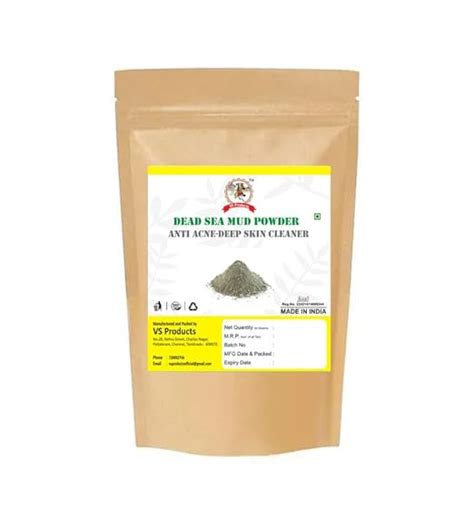 VS Products Dead Sea Mud Clay Mask Powder, 700g, For Skin Deep Cleanse ...
