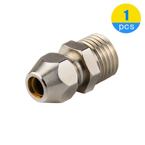 Buy DealMux Air Compression Tube Fitting, 5/16" Tube OD x 1/4" NPT Male ...