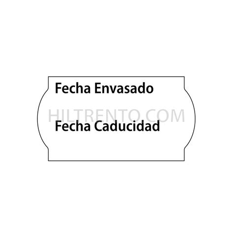 Rollo 1000 etiquetas 26x16 Alimentarias, Fecha envasado, Fecha ...