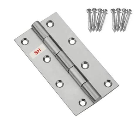 SH Window Butt Hinges 4 Inch x 14 Gauge, Satin Matt Finish - with SS ...