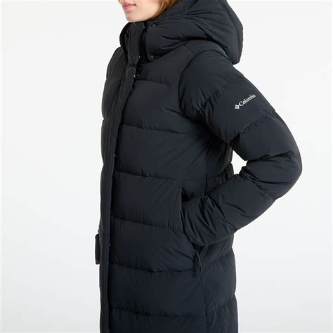 Puffer jackets Columbia Amaze Puff™ Long Hooded Jacket Black ...