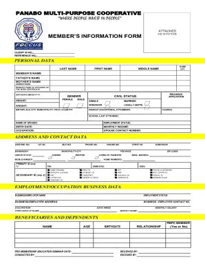 Panabo Cooperative Loan Requirements - Fill Online, Printable, Fillable ...