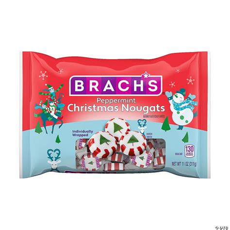 12 1/4" x 6 3/4" Brach’s® Peppermint Christmas Nougats | Fun Express