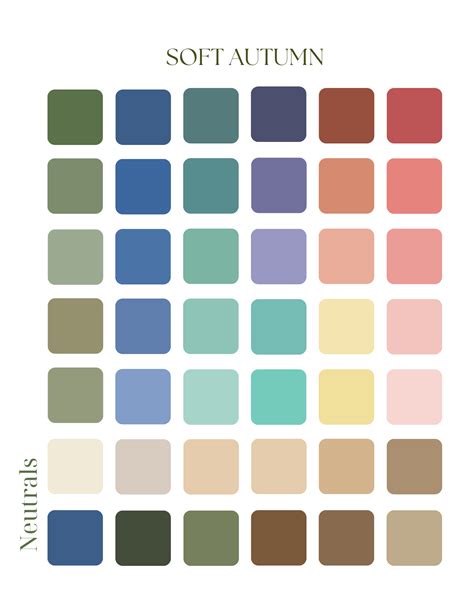 Soft Autumn: the guide to color, style, & make-up — ColorBook | Soft ...