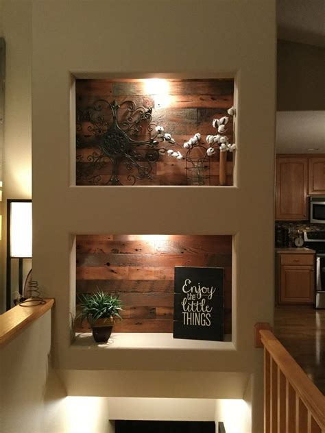 Over stairs | Nichos de pared, Decoración de terraza interior, Diseño ...