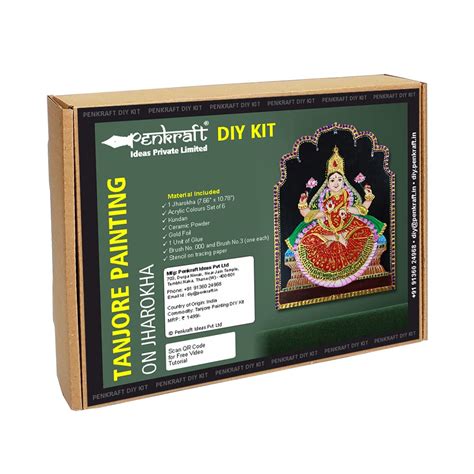 Penkraft Tanjore Painting on Jharokha MDF DIY Kit Free Video Tutorial ...