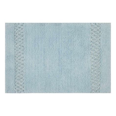 Providence Reversible Light Blue Bath Rug, 20x30