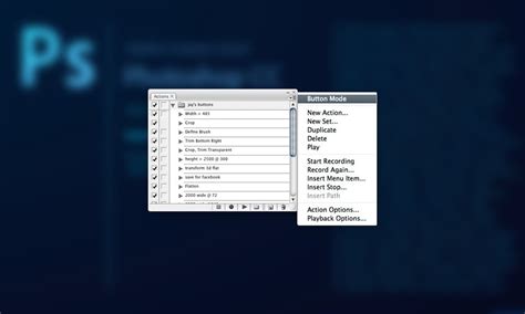 Photoshop Dynamic Button 的图像结果