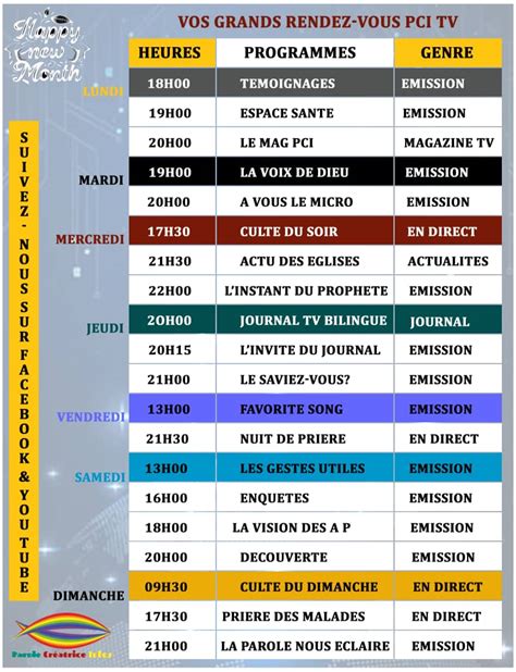 Image result for Grille Des Programmes