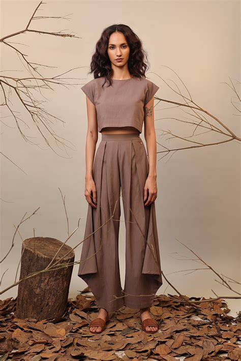 Beige PL Cowl Pants – Mati