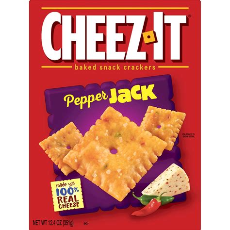 Cheez-It Pepper Jack Cheese Crackers, 12.4 oz - Walmart.com