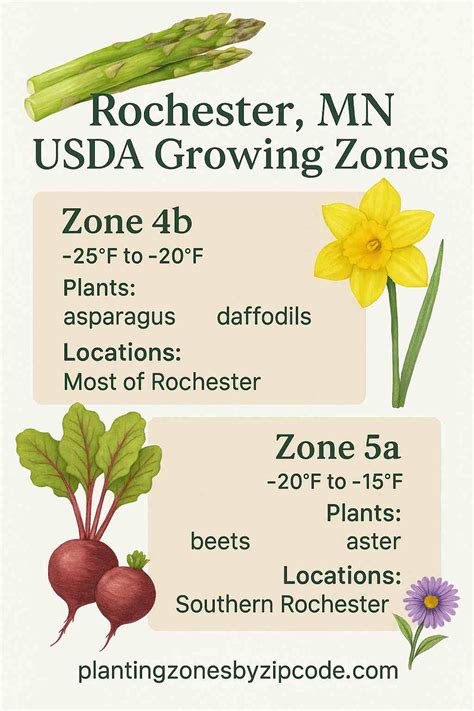 2 Planting Zone in Rochester, Minnesota with Map - plantingzonesbyzipcode