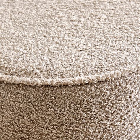 Buy Murphy Plush Fabric Ottoman - Greige from Home Centre at just INR ...