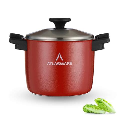Buy Atlasware Stainless Steel Hot and Cold Casserole 1650 ml (Red ...