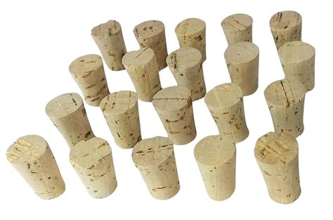 20 Pcs of Size-3 Tapered Cork Stopper | Beer Bottle/Glass Wine Bottle ...