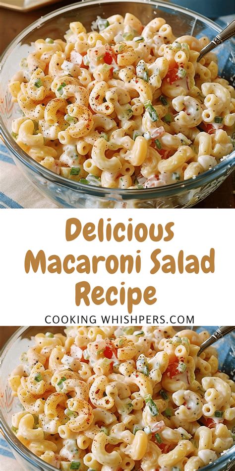 This delicious macaroni salad features a creamy dressing with crunchy ...