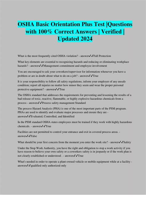 Image result for Basic Orientation Plus Test Questions