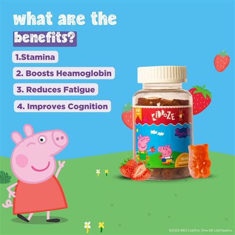 Kiddoze Iron Strawberry Gummies, 60 Count Price, Uses, Side Effects ...