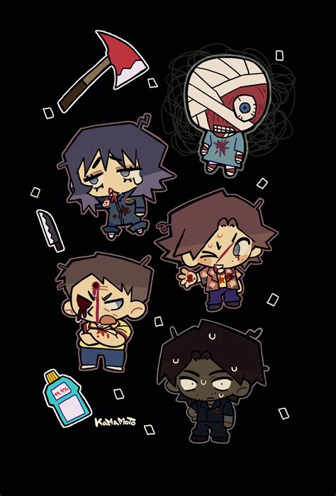 anya, curly, daisuke, swansea, and jimmy (mouthwashing) drawn by ...