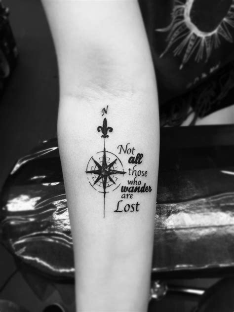 All That Wander Are Not Lost Tattoo - Tattoo Style Trends