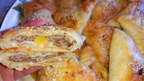 😋👍Идеальный рецепт хрустящий слоёной самсы. Самса с мясом и картошкой ...
