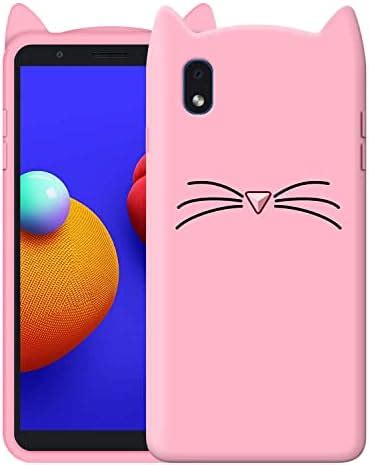 BINTAGE Coloured 3D Cat Soft Silicone Girls Back Case Cover for Samsung ...