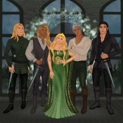 Sarah J. Maas fanart, Kingdom of Ash, Aelin, Fenrys moonbeam, lorcan ...