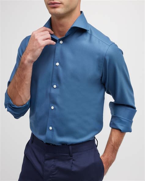 Eton Men's Merino Wool Dress Shirt | Neiman Marcus
