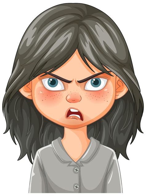 Anime Girl Face Angry Images - Free Download on Freepik