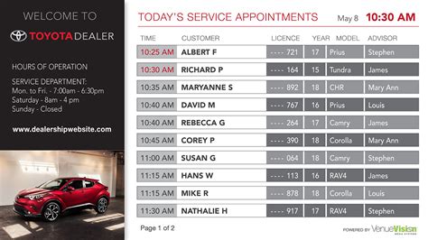 Toyota Service Appointment