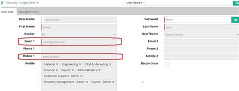 Usage of Email and SMS